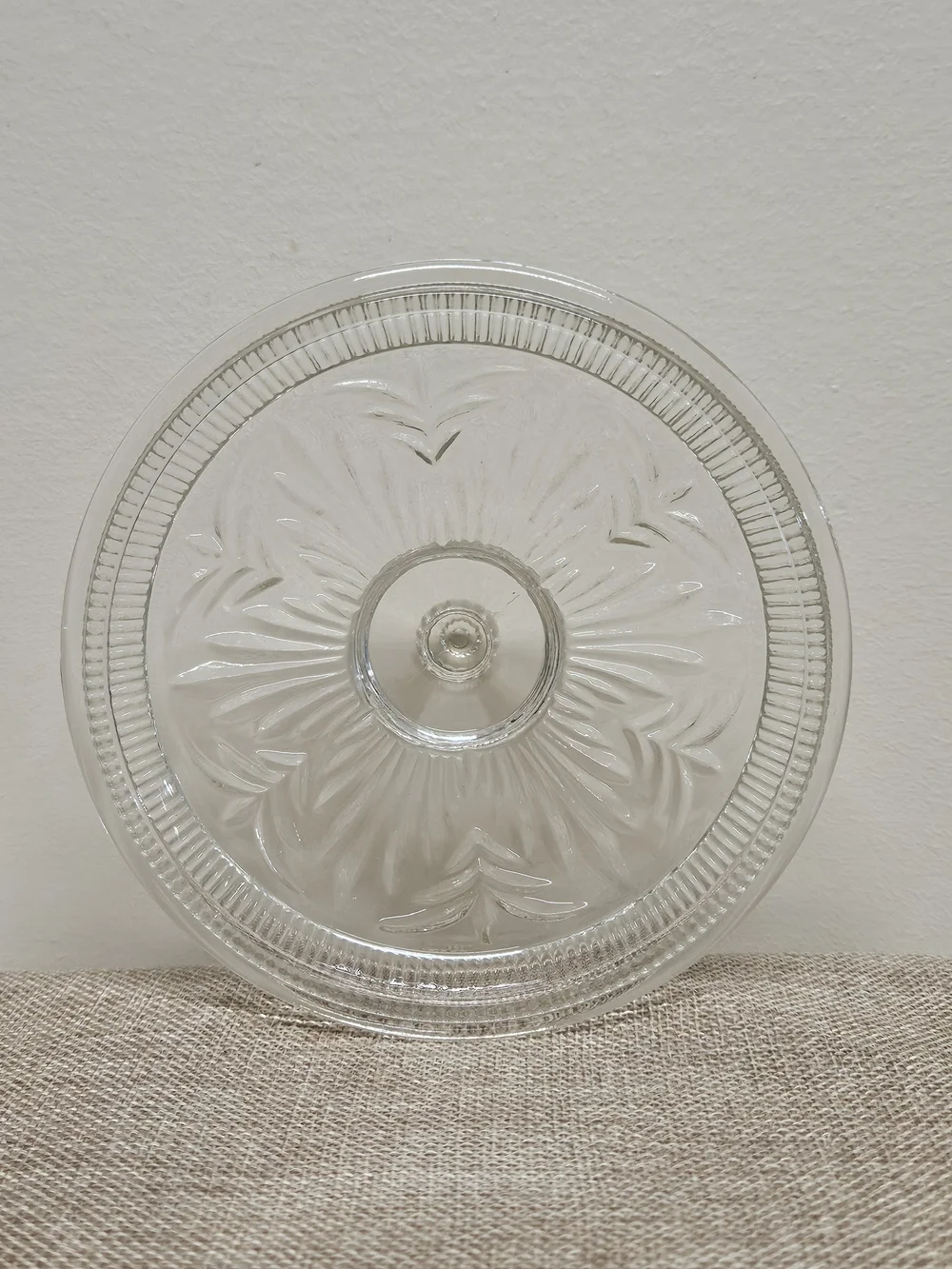 Vintage Avon Clear Glass Lidded Trinket Dish